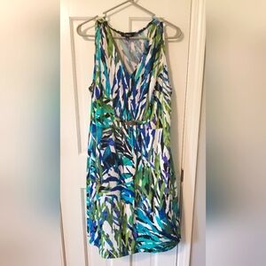 Elementz Woman 2X sleeveless vneck dress 40" long NWT
